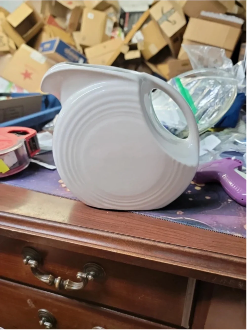 Vintage white fiesta wear pitcher